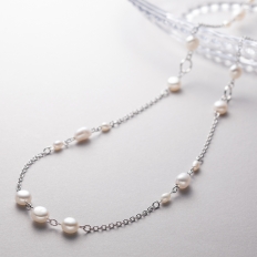 淡水パール ステーションネックレス