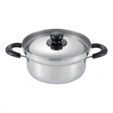 〈菰田欣也〉ふきこぼれにくい両手鍋