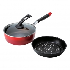 ガラス蓋付スーパーディープパン24cm