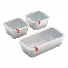 〈郷技〉日付入り保存容器3点セット